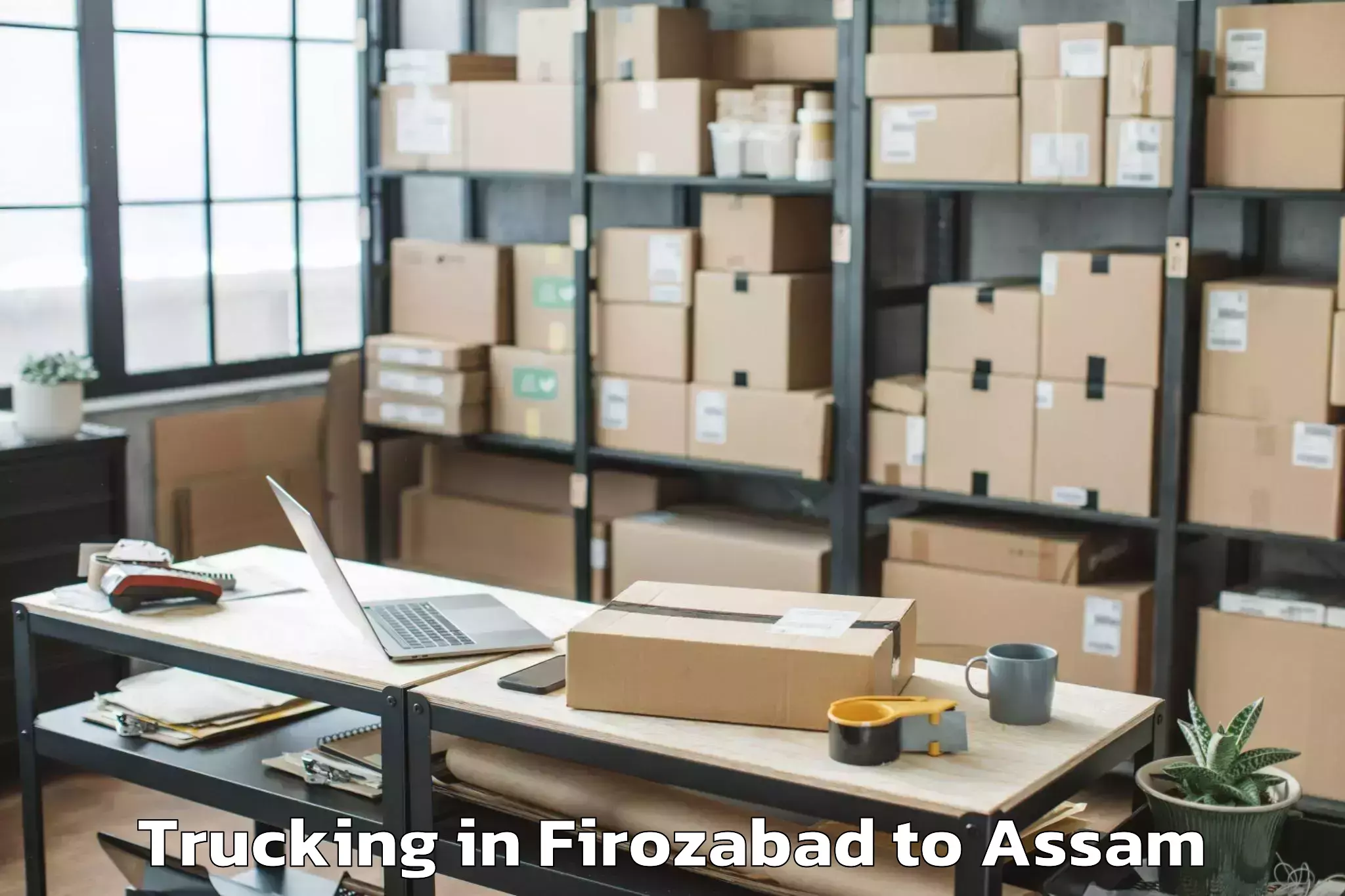 Expert Firozabad to Sarupeta Trucking